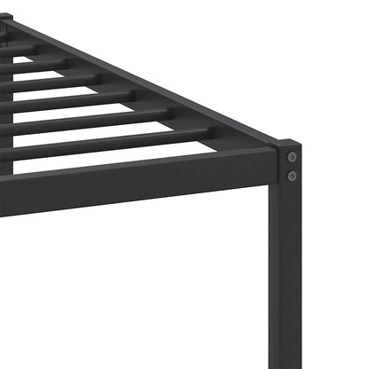 Bed Frame without Mattress Smoked Oak 100x200 cm Engineered Wood