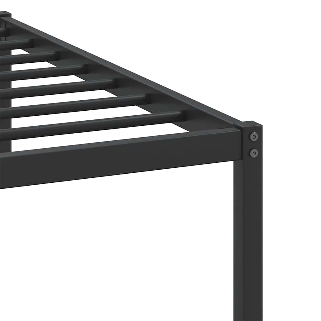 Bed Frame without Mattress Smoked Oak 107x203 cm Engineered Wood