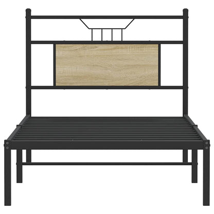 Bed Frame without Mattress Sonoma Oak 90x190 cm Single Engineered Wood