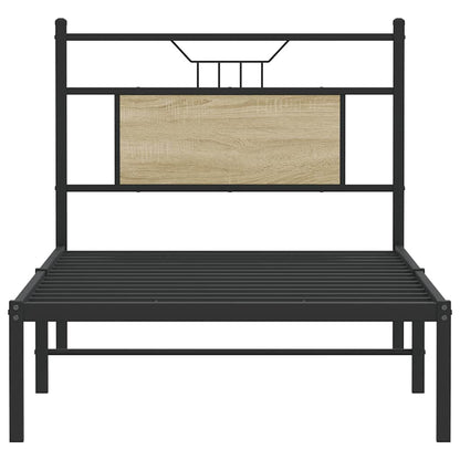 Bed Frame without Mattress Sonoma Oak 90x200 cm Engineered Wood