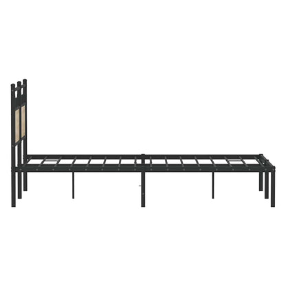 Bed Frame without Mattress Sonoma Oak 120x200 cm Engineered Wood