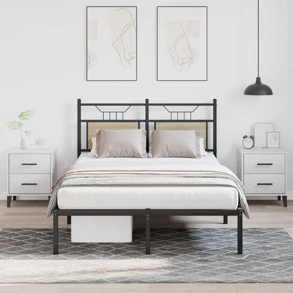 Bed Frame without Mattress Sonoma Oak 120x200 cm Engineered Wood