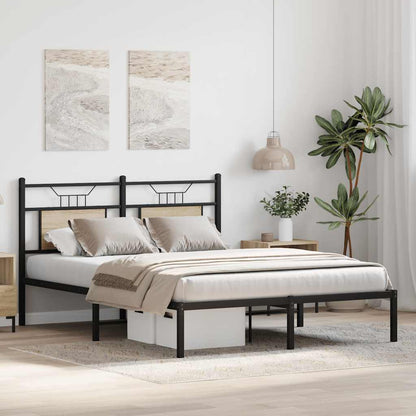 Bed Frame without Mattress Sonoma Oak 140x200 cm Engineered Wood