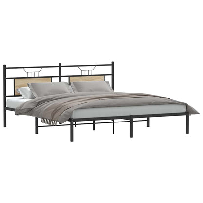 Bed Frame without Mattress Sonoma Oak 183x203 cm Engineered Wood