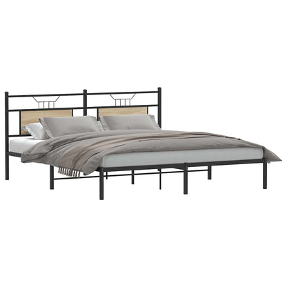 Bed Frame without Mattress Sonoma Oak 183x213 cm Engineered Wood