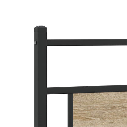 Bed Frame without Mattress Sonoma Oak 200x200 cm Engineered Wood