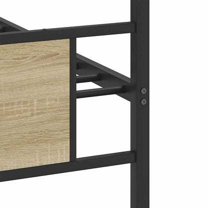 Bed Frame without Mattress Sonoma Oak 75x190 cm Small Single Engineered Wood