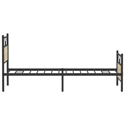 Bed Frame without Mattress Sonoma Oak 100x190 cm Engineered Wood