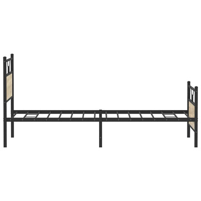 Bed Frame without Mattress Sonoma Oak 100x200 cm Engineered Wood