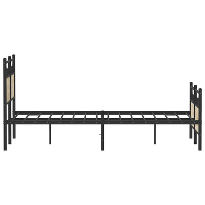 Bed Frame without Mattress Sonoma Oak 120x200 cm Engineered Wood