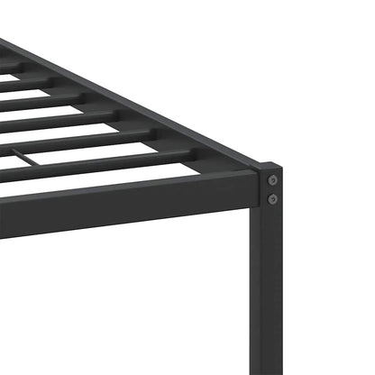 Bed Frame without Mattress Brown Oak 140x190 cm Engineered Wood