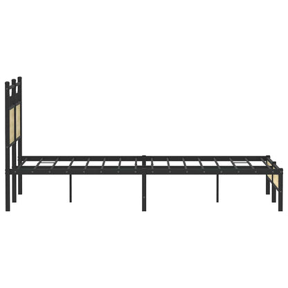 Bed Frame without Mattress Sonoma Oak 120x200 cm Engineered Wood