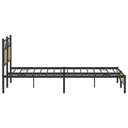 Bed Frame without Mattress Sonoma Oak 183x213 cm Engineered Wood