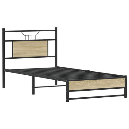 Bed Frame without Mattress Sonoma Oak 80x200 cm Engineered Wood