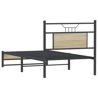 Bed Frame without Mattress Sonoma Oak 80x200 cm Engineered Wood