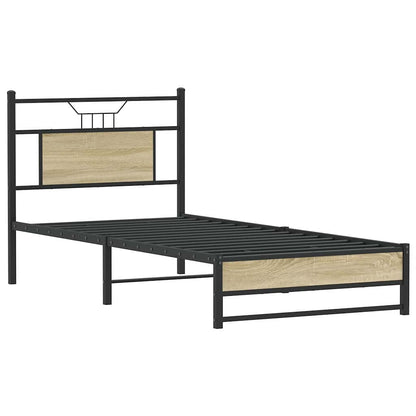 Bed Frame without Mattress Sonoma Oak 90x190 cm Single Engineered Wood