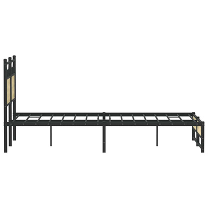 Bed Frame without Mattress Sonoma Oak 120x200 cm Engineered Wood