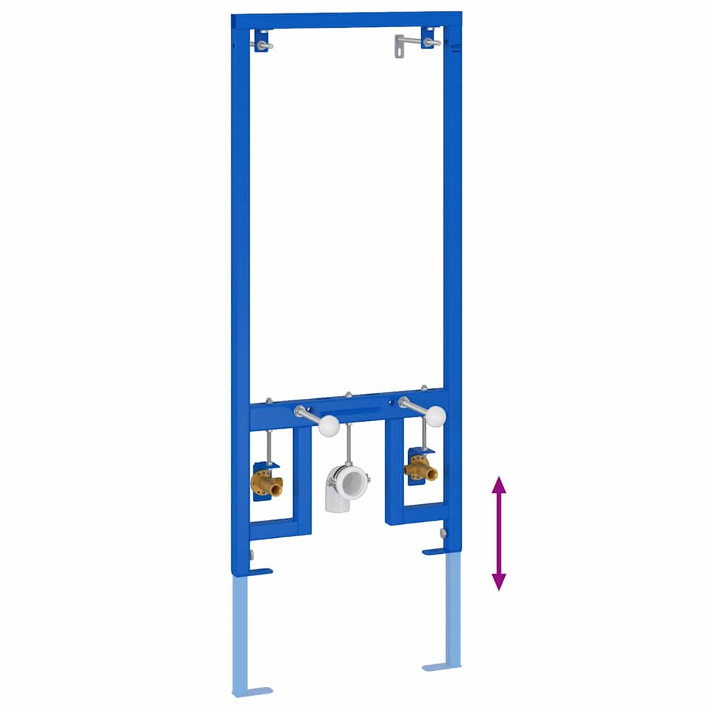 Bathroom Wall Support Manual Blue 50 x 17.5 x 136 cm Steel