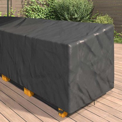 Outdoor Furniture Cover Black 286 x 222 x 80 cm 600D fabric