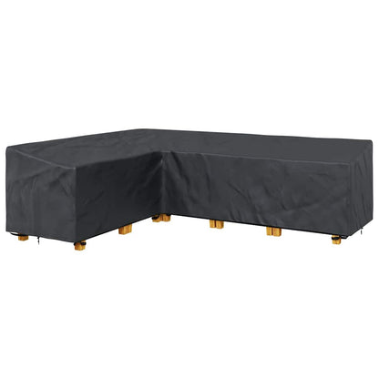 Outdoor Furniture Cover Black 286 x 222 x 80 cm 600D fabric