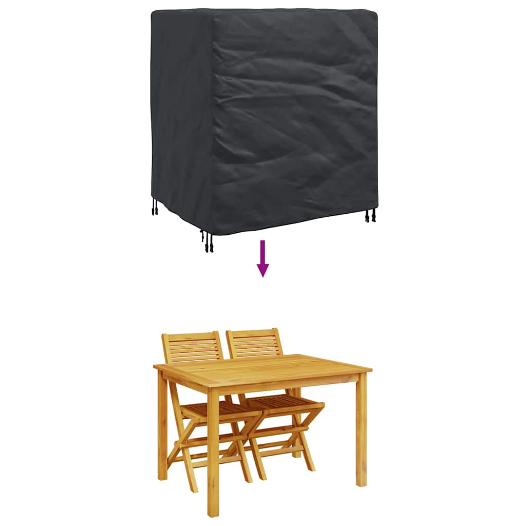 Outdoor Furniture Cover Black 116 x 100 x 120 cm 600D