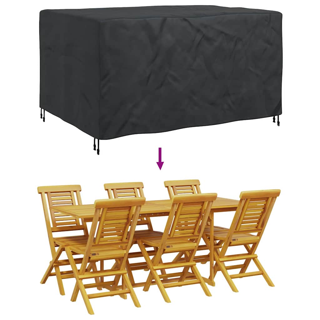 Outdoor Furniture Cover Black 180 x 140 x 90 cm 600D