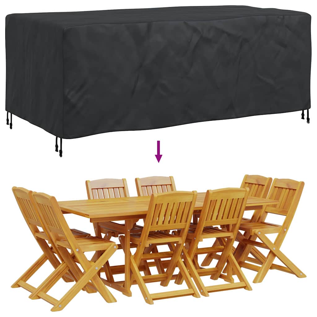 Outdoor Furniture Cover Black 200 x 110 x 70 cm 210D