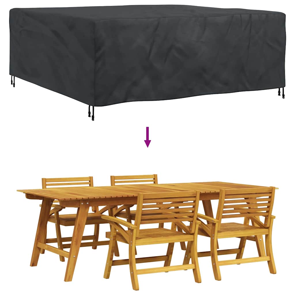 Outdoor Furniture Cover Black 210 x 200 x 70 cm 420D