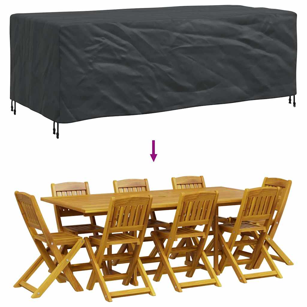 Outdoor Furniture Cover Black 220 x 110 x 70 cm 210D