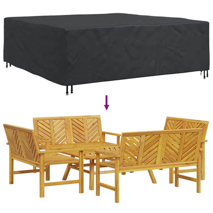 Outdoor Furniture Cover Black 220 x 220 x 70 cm 600D