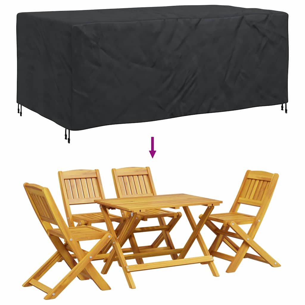Outdoor Furniture Cover Black 240 x 140 x 90 cm 600D