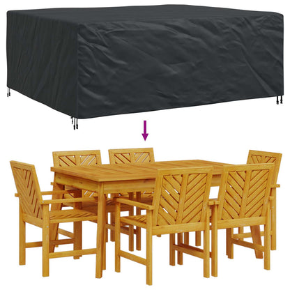 Outdoor Furniture Cover Black 250 x 210 x 90 cm 420D