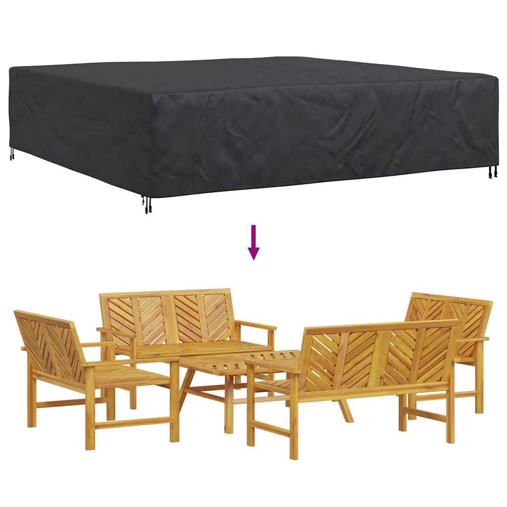 Outdoor Furniture Cover Black 300 x 300 x 70 cm 420D