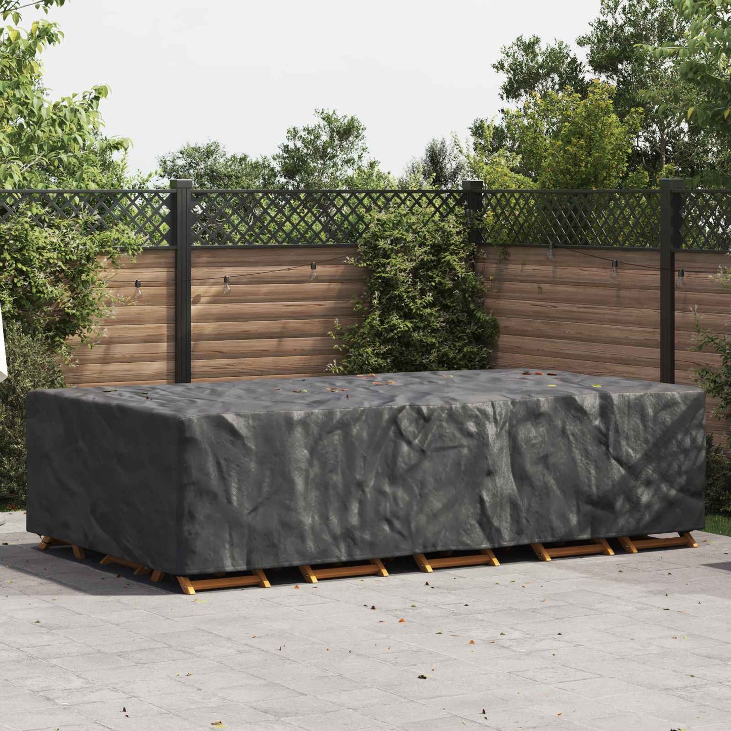 Outdoor Furniture Cover Black 315 x 180 x 74 cm 420D