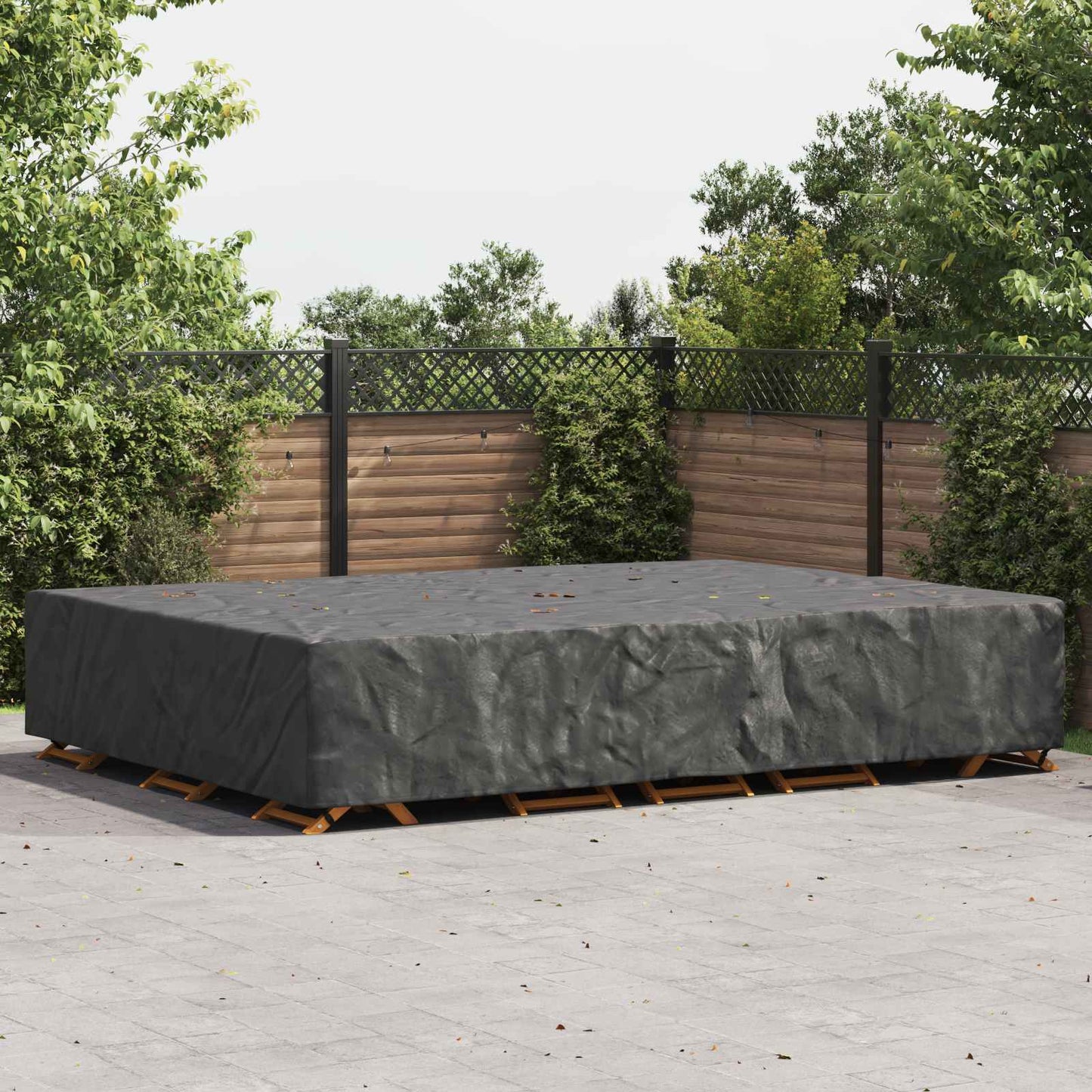 Outdoor Furniture Cover Black 400 x 300 x 70 cm 210D