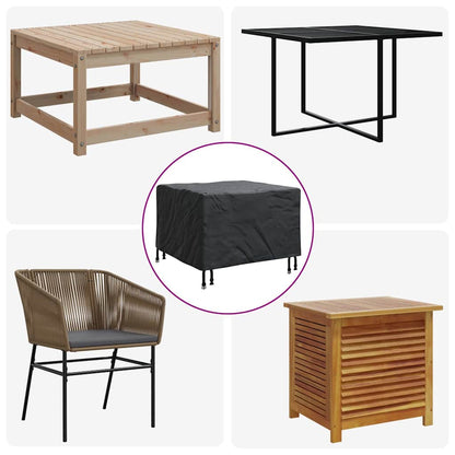 Outdoor Furniture Cover Black 60 x 60 x 45 cm 420D fabric