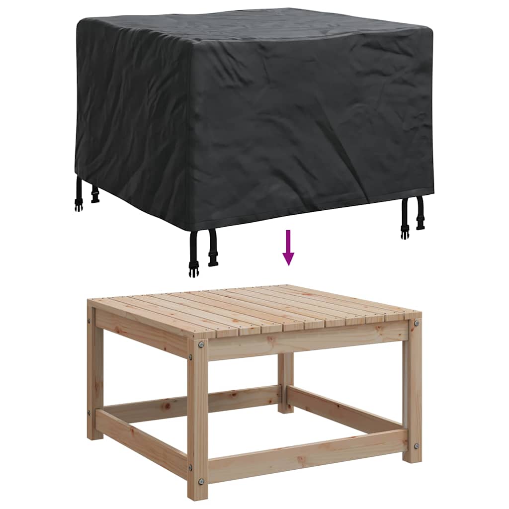 Outdoor Furniture Cover Black 82 x 82 x 50 cm 210D fabric