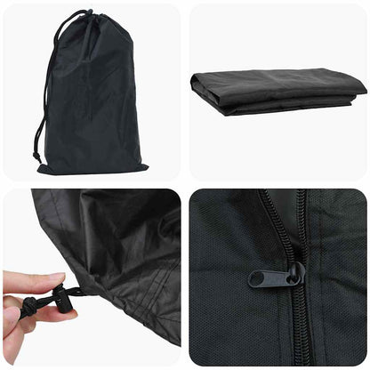Outdoor Furniture Cover Black 122 x 61 x 106 cm 210D fabric