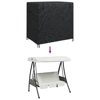 Outdoor Furniture Cover Black 175 x 125 x 160 cm 420D fabric