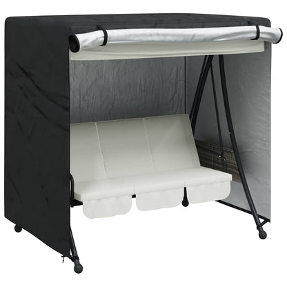 Outdoor Furniture Cover Black 175 x 125 x 160 cm 600D fabric
