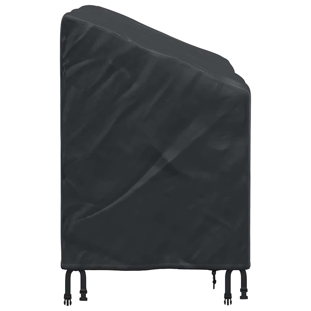 Garden Bench Cover Black 134 x 70 x 65 / 94 cm 420D fabric