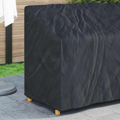 Garden Bench Cover Black 134 x 70 x 65 / 94 cm 600D fabric