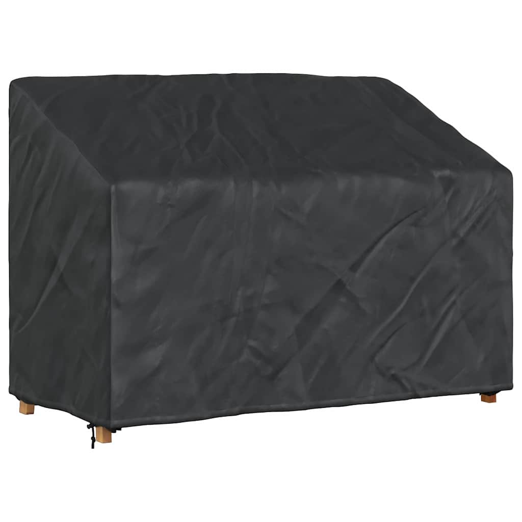 Garden Bench Cover Black 134 x 70 x 65 / 94 cm 600D fabric
