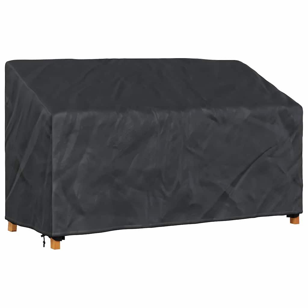 Garden Bench Cover Black 165 x 70 x 65 / 94 cm 210D fabric