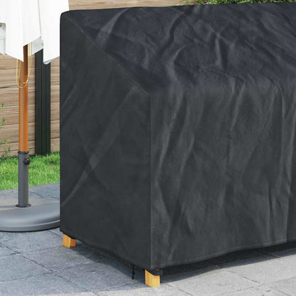 Garden Bench Cover Black 165 x 70 x 65 / 94 cm 420D fabric