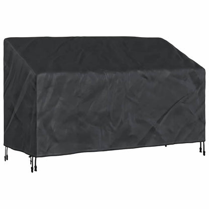 Garden Bench Cover Black 165 x 70 x 65 / 94 cm 420D fabric
