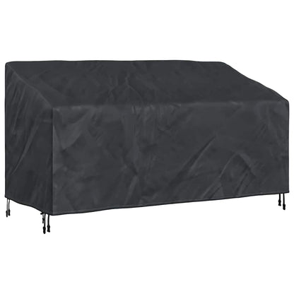Garden Bench Cover Black 175 x 85 x 65 / 94 cm 210D fabric
