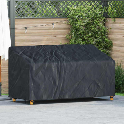 Garden Bench Cover Black 175 x 85 x 65 / 94 cm 420D fabric