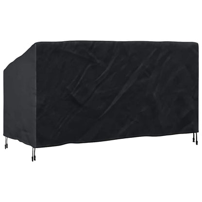 Garden Bench Cover Black 175 x 85 x 65 / 94 cm 420D fabric