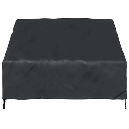 Garden Bench Cover Black 130 x 95 x 40 / 80 cm 420D fabric